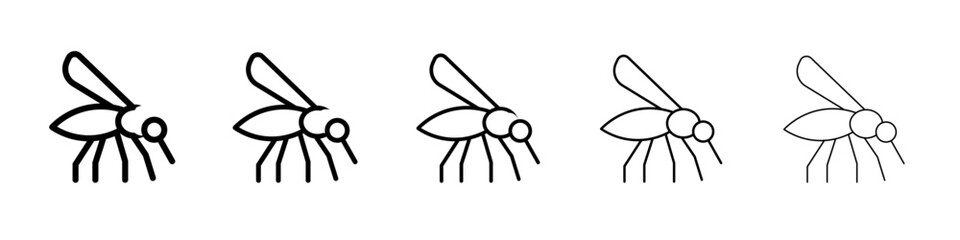 malaria icon Flat design on isolated background