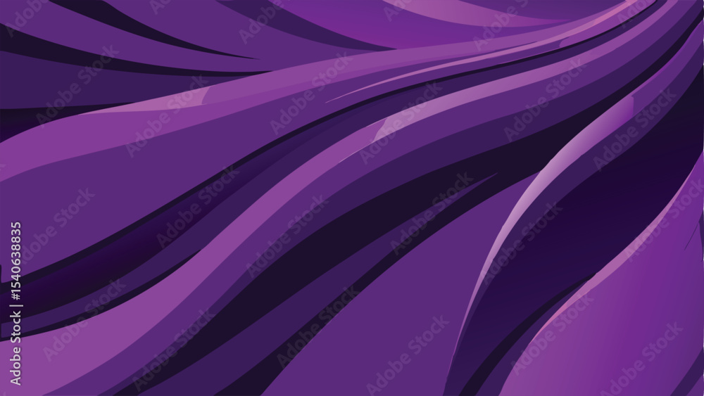 Poster abstract purple wavy lines gradient background suitable for design projects