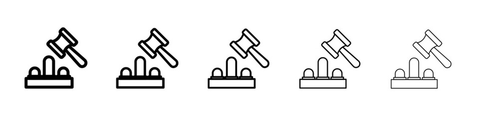 Mole Game Whack icon Flat design on isolated background