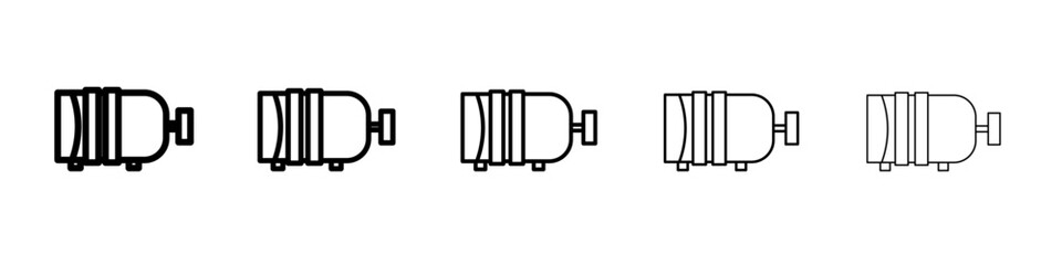 Motor icon Flat design on isolated background