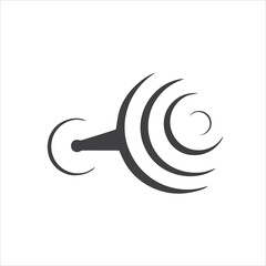 Barbell icon isolated on white background. Barbell icon simple sign. Barbell icon trendy and modern symbol for graphic and web design.