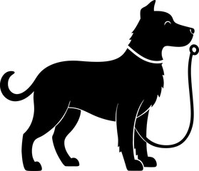 black dog silhouette