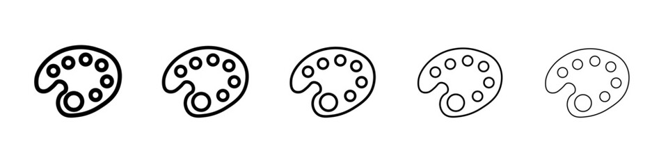 palette color icon Flat design on isolated background