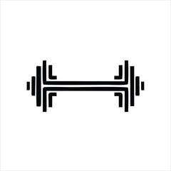 Barbell icon isolated on white background. Barbell icon simple sign. Barbell icon trendy and modern symbol for graphic and web design.