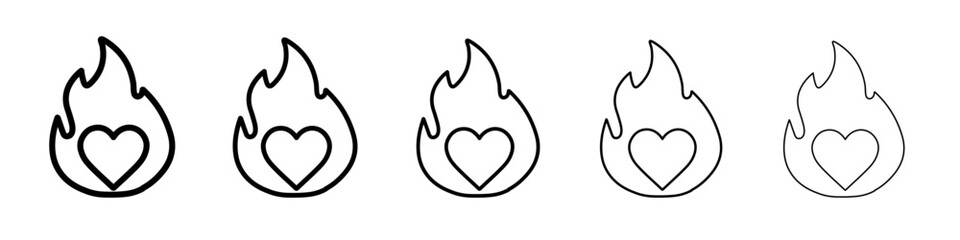 Passion icon Flat design on isolated background