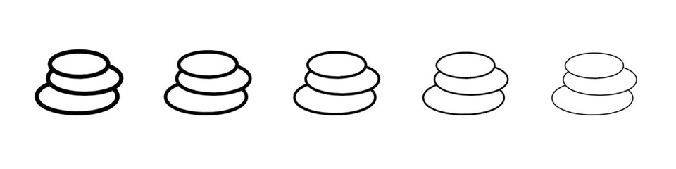 pebble icon Flat design on isolated background