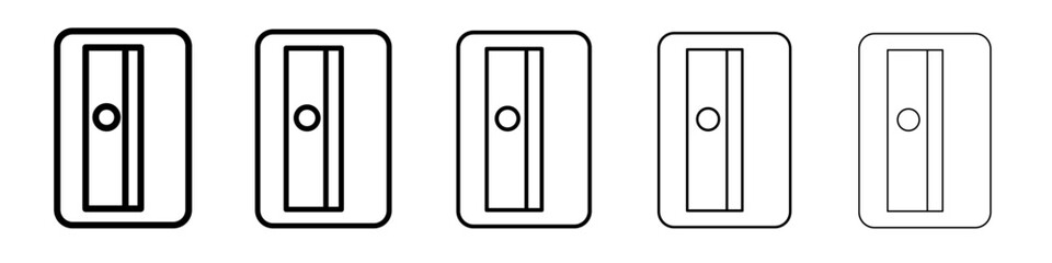 Pencil sharpener icon Flat design on isolated background