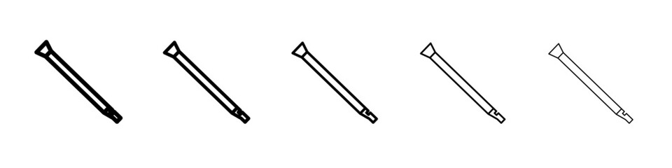piccolo icon Flat design on isolated background