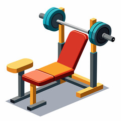 dumbbell on a white background