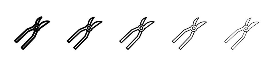 pruner icon Flat design on isolated background