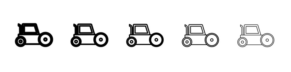 Road roller icon Flat design on isolated background