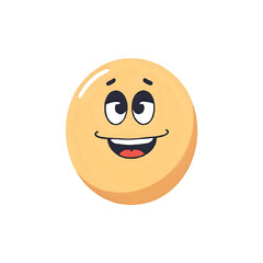 Smiling Emoticon: Happy Face Vector Graphic for Websites and Apps