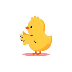 Cute Yellow Chick Illustration: Perfect for Spring Designs