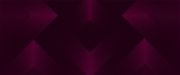 Obraz premium Directional pattern background – Modern directed vector design – Gradient arrow background for poster banner decoration seminar festival futuristic – Arrow shape background design with magenta colour 