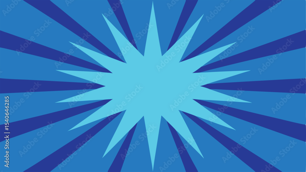 Aufkleber blue abstract explosion design with transparency suitable for graphic design projects