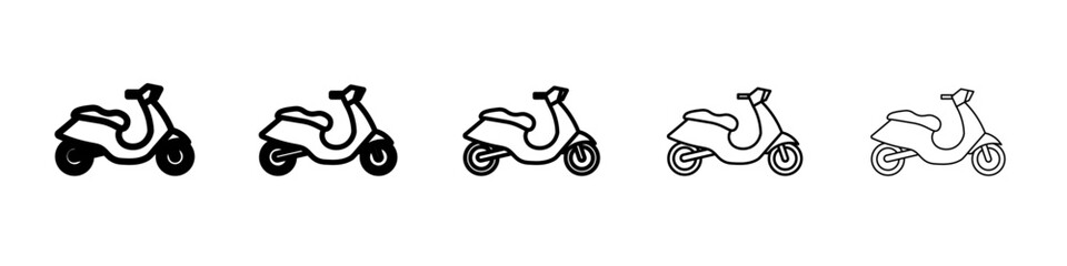 Obraz premium Scooter icon Flat design on isolated background
