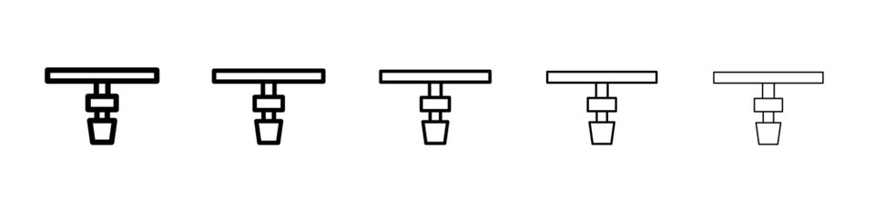 Script icon Flat design on isolated background