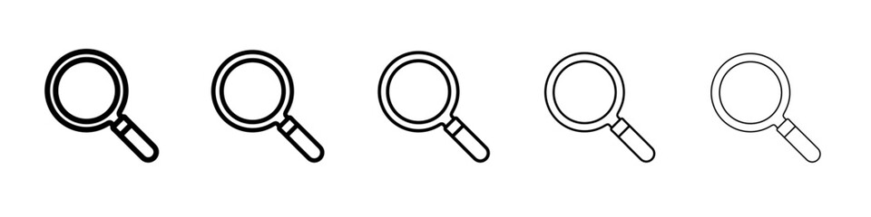 search icon Flat design on isolated background
