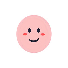 Pink Blush Smiley Face: A Simple, Happy Icon