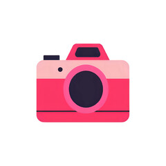 Pink Camera Icon: A Vibrant Graphic for Photography Projects