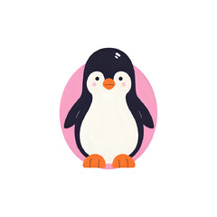 Cute Penguin Illustration:  Vector Graphic for Kids, Branding, and Design Projects