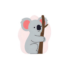 Charming Koala Illustration: Perfect for Kids' Products and Designs