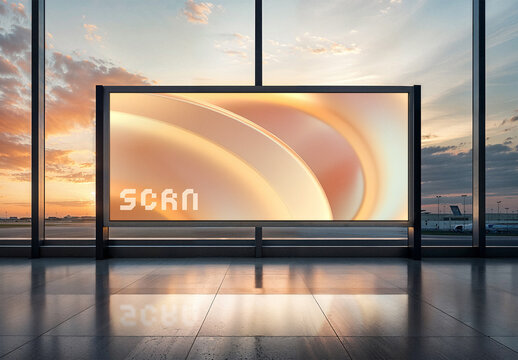 Airport Screen Mockup