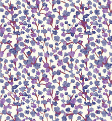 Ditsy floral seamless pattern. Small flower pattern background. Repeat pattern. Ditsy print. Ditsy style background for fashion,fabric, wrapping, decor. Flower pattern printing on surface. vector 