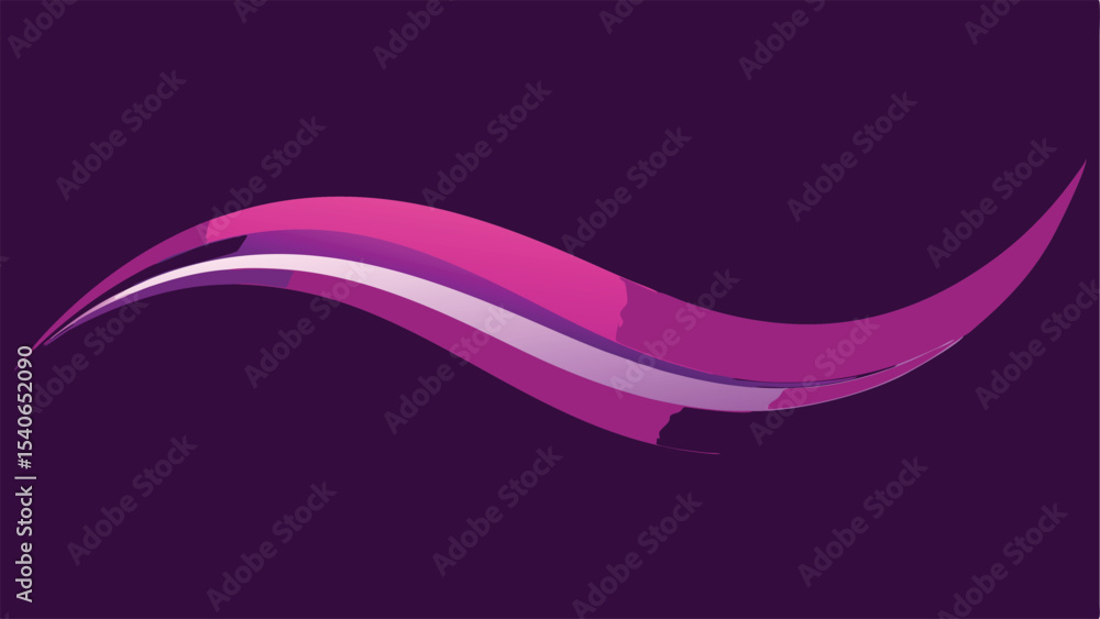 Poster elegant purple gradient wave motion abstract design with modern style and visual appeal