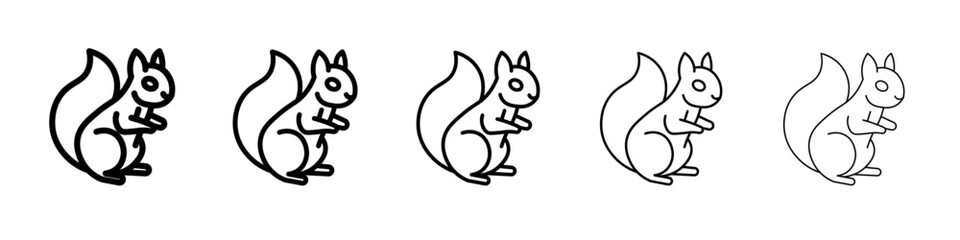 squirrel icon Flat design on isolated background
