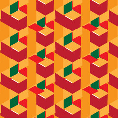 Abstract 3D Cube Grid - High-Quality Vector Design11.eps