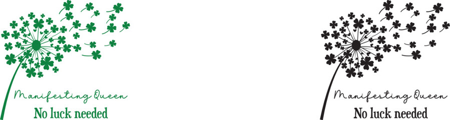 Manifestation Dandelion Seeds of Hope, Dreams Taking Flight © SVGKING