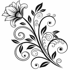 Obraz premium floral design element