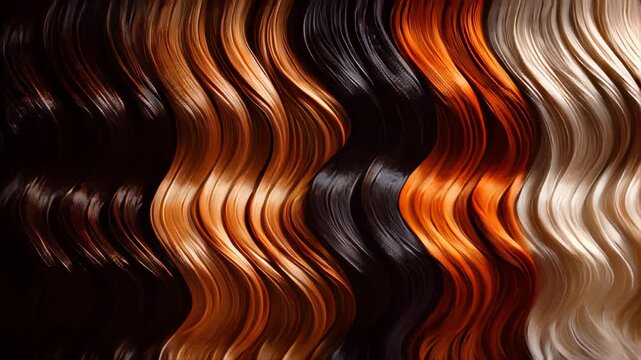 Bunch of different colored hair