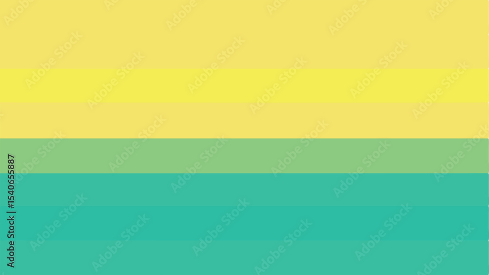 Poster harmonious gradient abstract composition of horizontal color bands for modern design