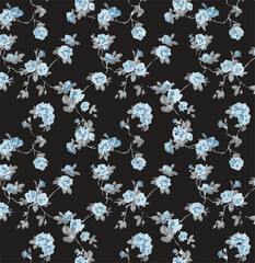 Ditsy floral seamless pattern. Small flower pattern background. Repeat pattern. Ditsy print. Ditsy style background for fashion,fabric, wrapping, decor. Flower pattern printing on surface. vector 