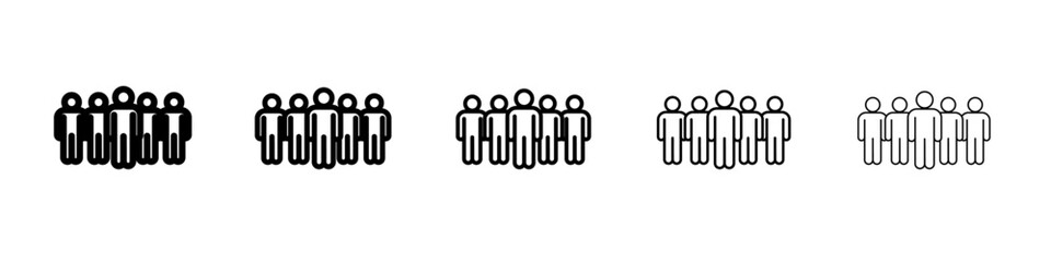 Unity and teamwork icon Flat design on isolated background