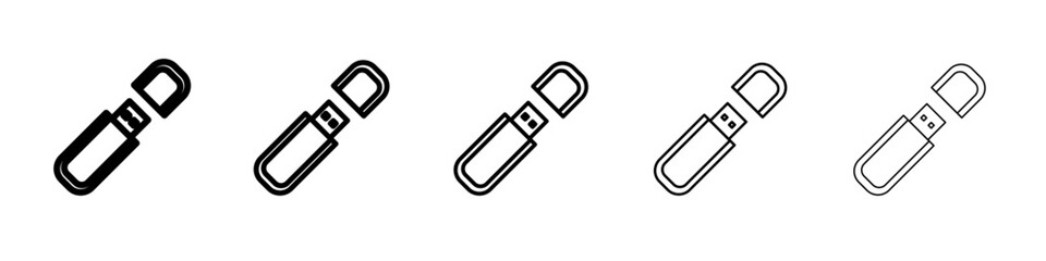 usb icon Flat design on isolated background