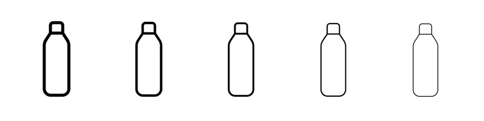 water bottle icon Flat design on isolated background