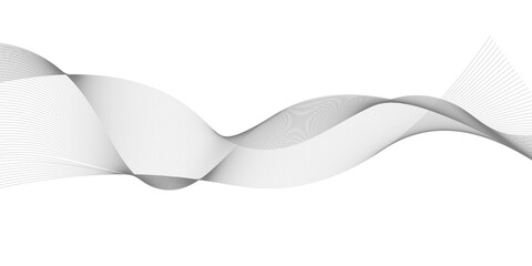 modern abstract background with flowing wave lines in varying shades of gray, smooth and elegant curves, minimalistic style, soft gradients, futuristic and clean design, high resolution