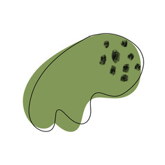 Aesthetic green sage blobs