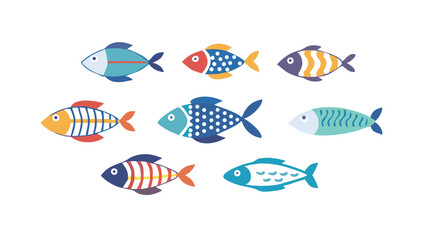 vector illustration of a fish icon