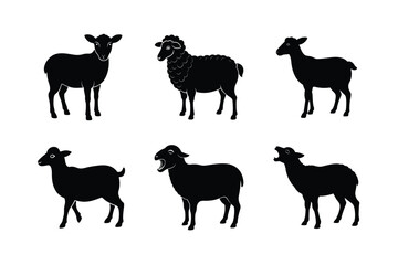 sheep silhouette bundle design