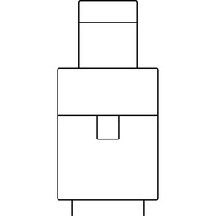 Bag icon single icon vector illustration