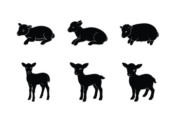 sheep silhouette bundle design