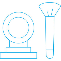 Makeup icon single icon vector illustration