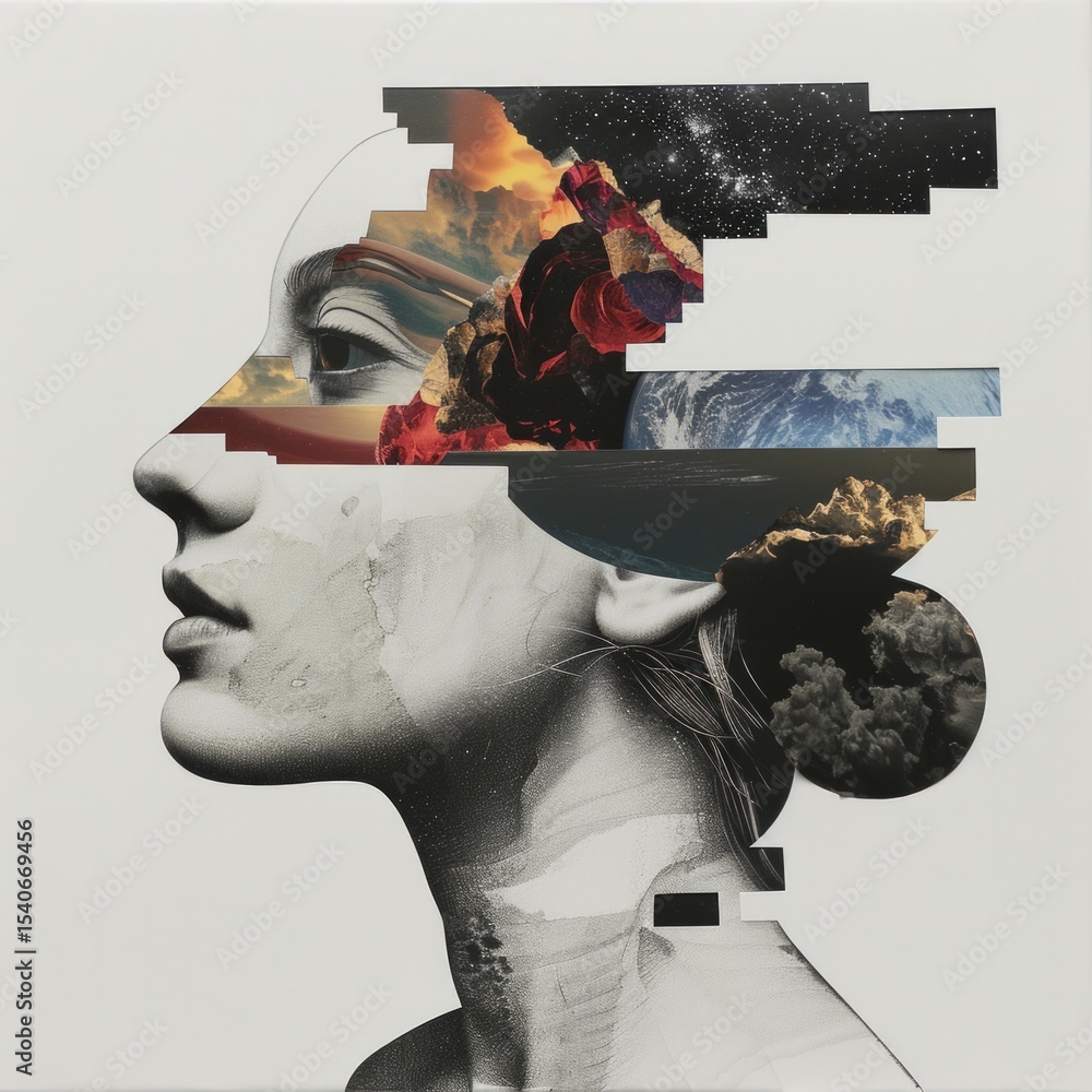 Poster combination creates a visually appealing balance between order and creativity.