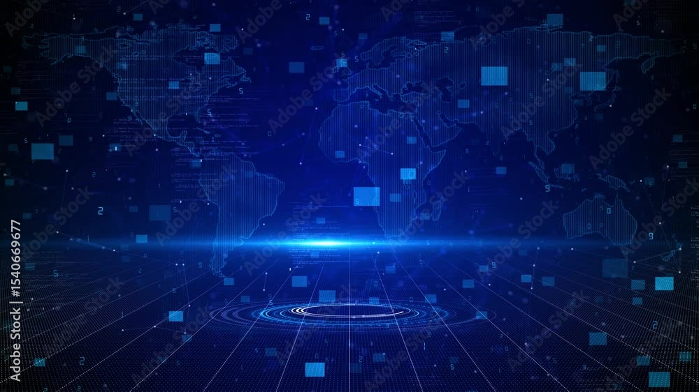 Aufkleber word map hud. user interface global planet earth business network connection. digital scifi data flo