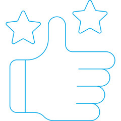 Rating icon single icon vector illustration
