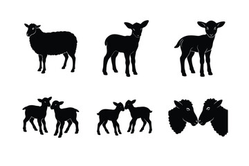 sheep silhouette bundle design